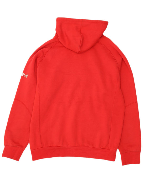 Umbro Mens Graphic Hoodie Jumper 2XL Red Cotton