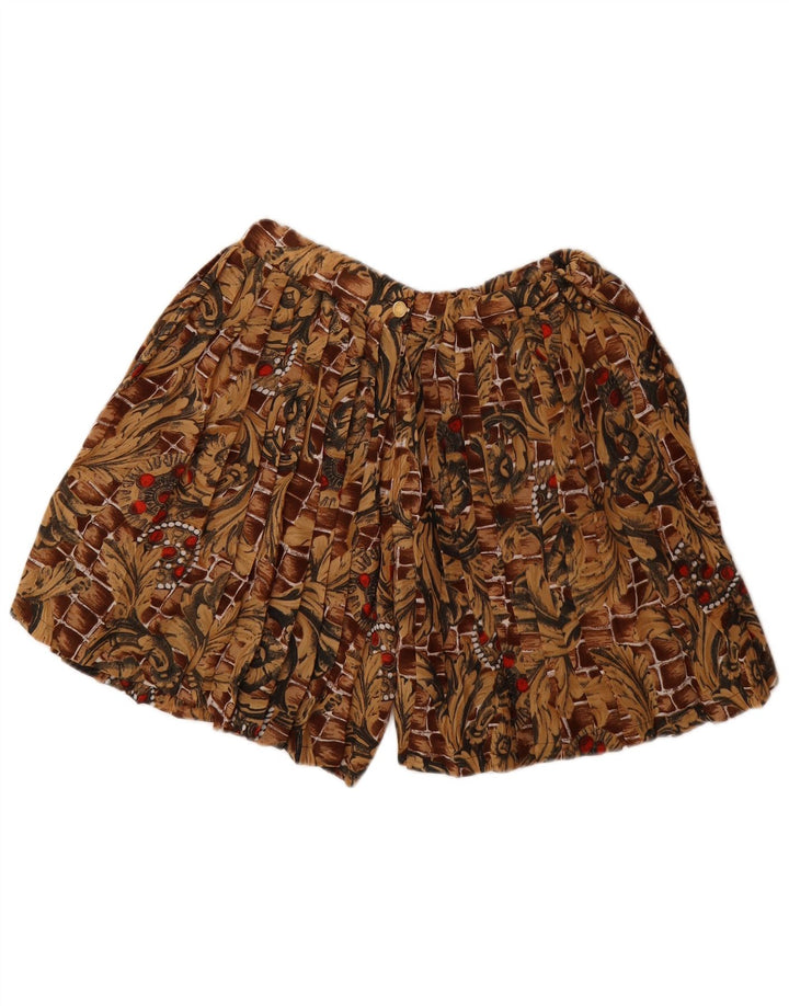 VINTAGE Womens High Waist Chino Shorts IT 46 Large W32  Brown Floral