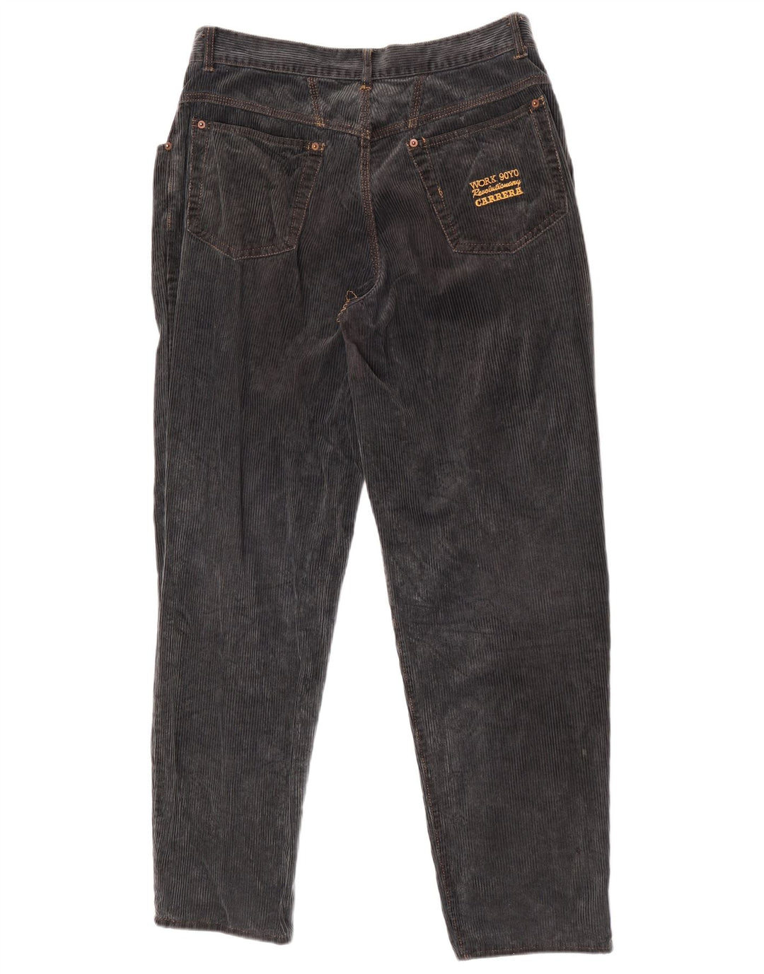 Carrera Mens Straight Corduroy Trousers W33 L31 Grey