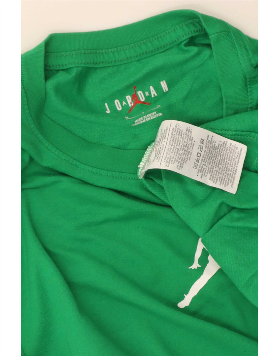 Jordan Mens T-Shirt Top Medium Green Cotton