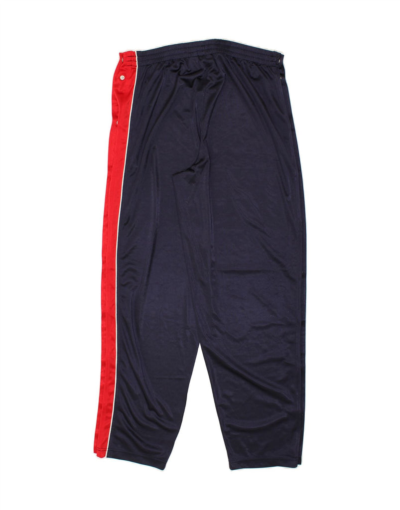 FILA Mens Tracksuit Trousers XL Navy Blue Colourblock Polyester | Vintage Fila | Thrift | Second-Hand Fila | Used Clothing | Messina Hembry 