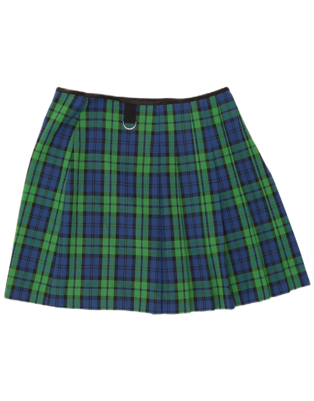 Penny Black Womens Pleated A-Line Skirt UK 12 Medium W30 Green Check