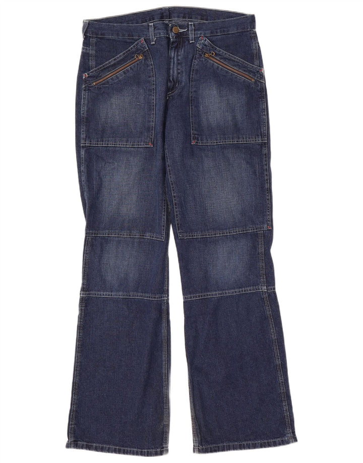 Lee Womens Bootcut Jeans W33 L33 Navy Blue Cotton
