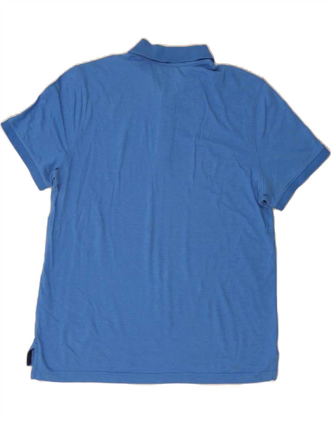 IZOD Mens Polo Shirt XL Blue Pinstripe Cotton Vintage Izod and Second-Hand Izod from Messina Hembry 