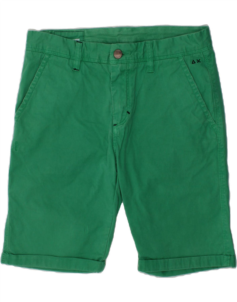 SUN68 Boys Chino Shorts 11-12 Years W28 Green Cotton | Vintage Sun68 | Thrift | Second-Hand Sun68 | Used Clothing | Messina Hembry 