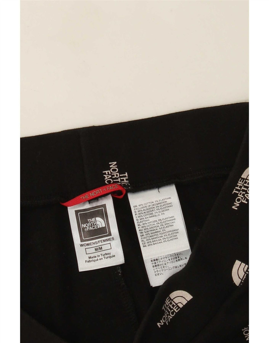 The North Face Womens Graphic Leggings UK 12 Medium Black Cotton