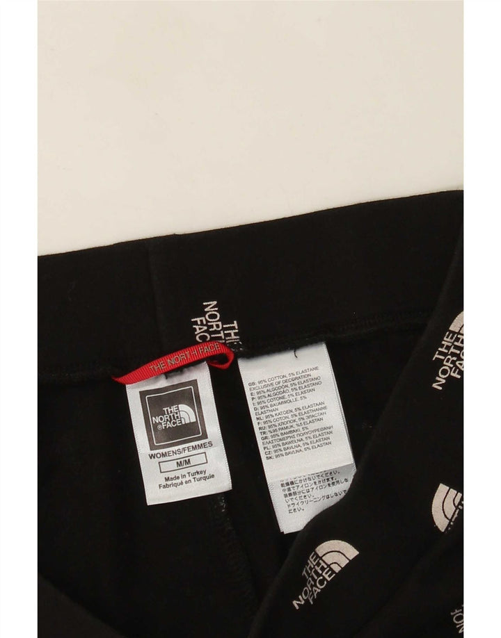 The North Face Womens Graphic Leggings UK 12 Medium Black Cotton