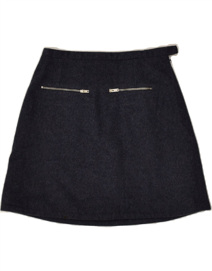 COS Womens A-Line Skirt UK 6 XS W28 Navy Blue | Vintage Cos | Thrift | Second-Hand Cos | Used Clothing | Messina Hembry 