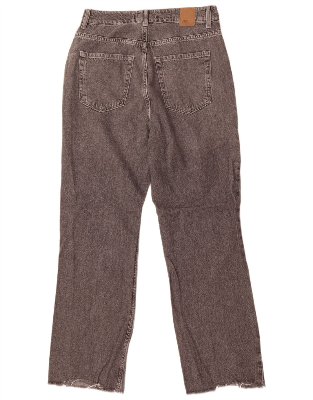 Zara Womens Straight Jeans EU 38 Small W28 L27 Grey Cotton