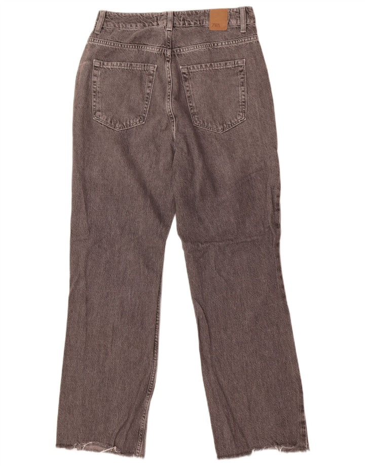 Zara Womens Straight Jeans EU 38 Small W28 L27 Grey Cotton