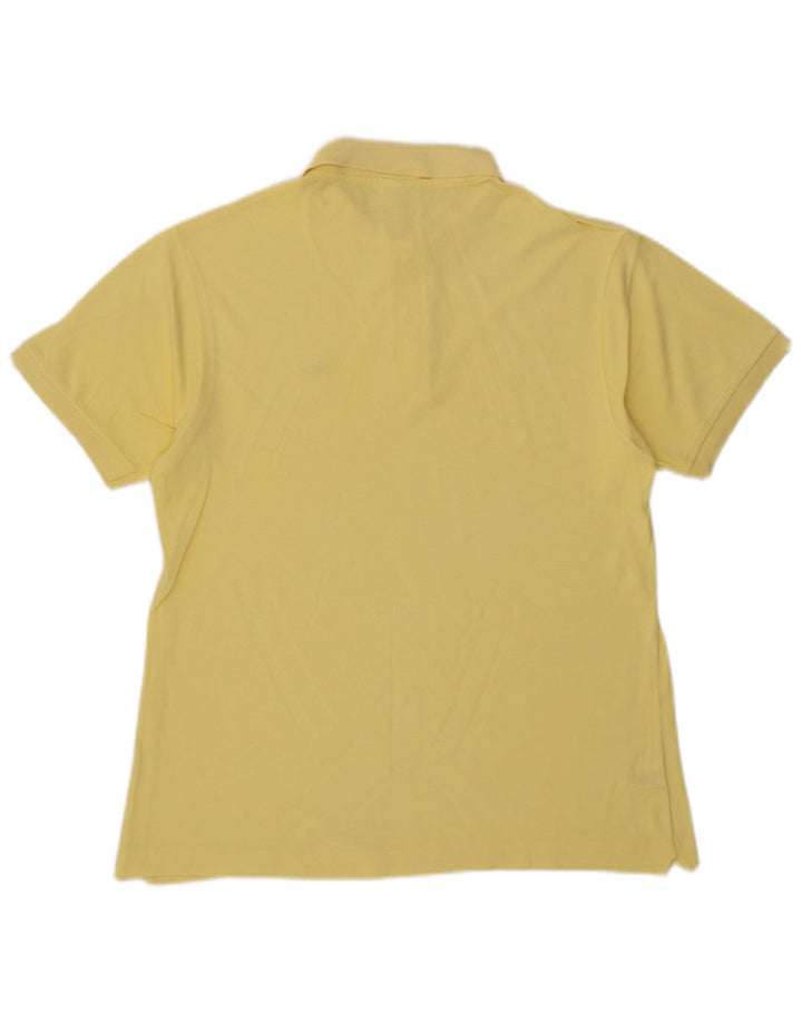 Lacoste Mens Polo Shirt Size 4 Medium Yellow Cotton