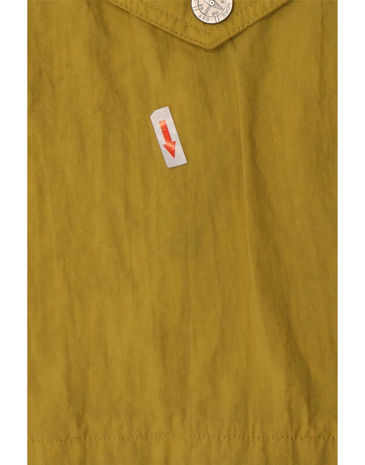 Vintage Womens Oversized Windbreaker Jacket EU 42 Large Yellow Polyamide