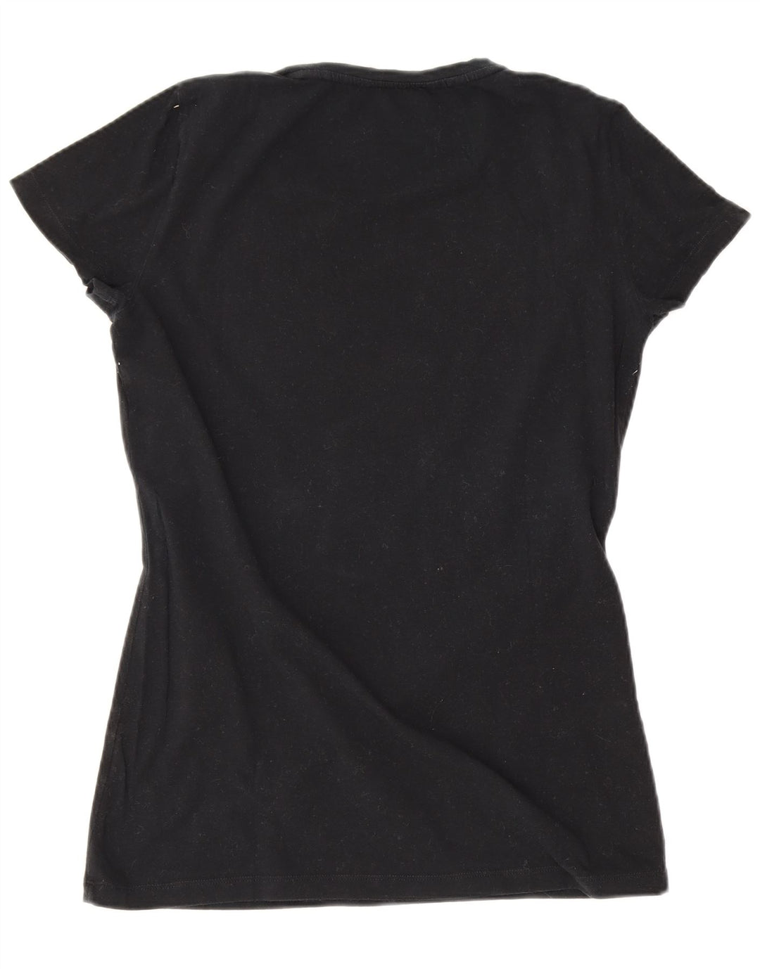 Gas Womens Graphic T-Shirt Top UK 8 Small Black