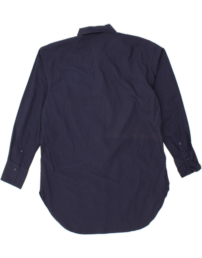 CREW CLOTHING Womens Boyfriend Shirt Dress UK 10 Small  Navy Blue Cotton Vintage Crew Clothing and Second-Hand Crew Clothing from Messina Hembry 