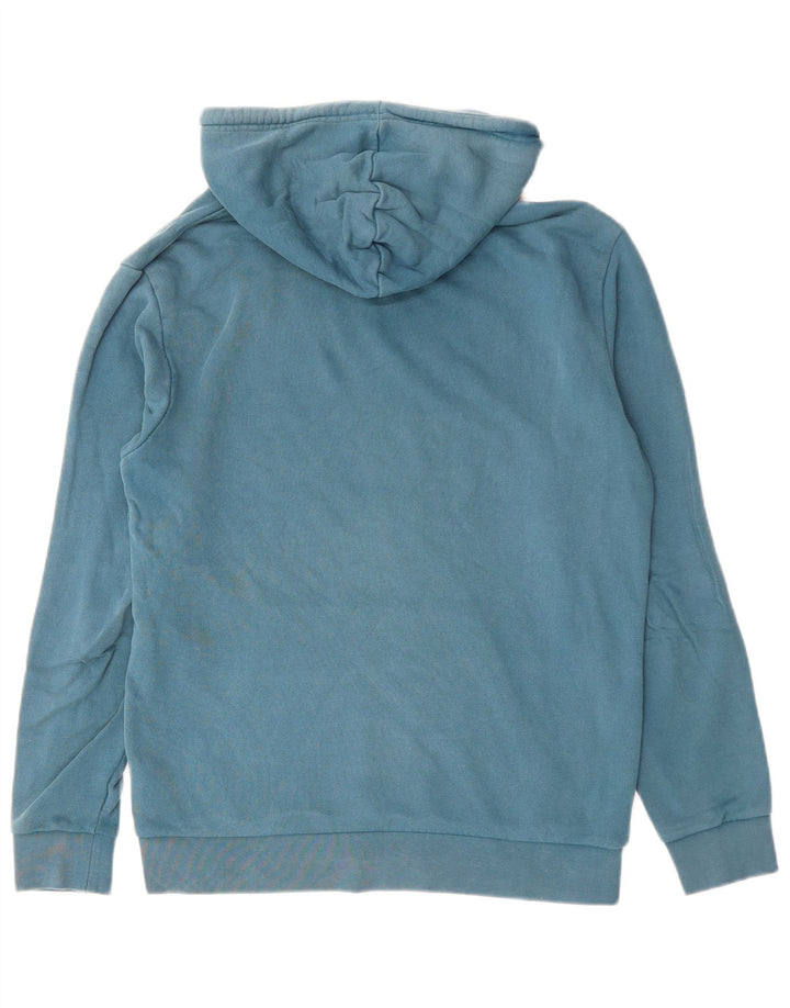 Adidas Mens Hoodie Jumper Small Blue Cotton