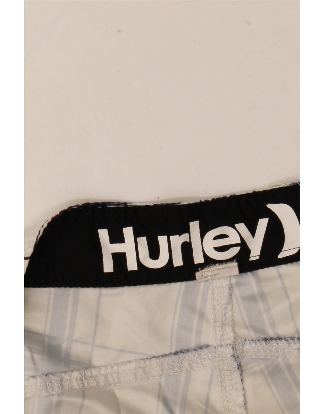 HURLEY Mens Swimming Shorts Medium White Check