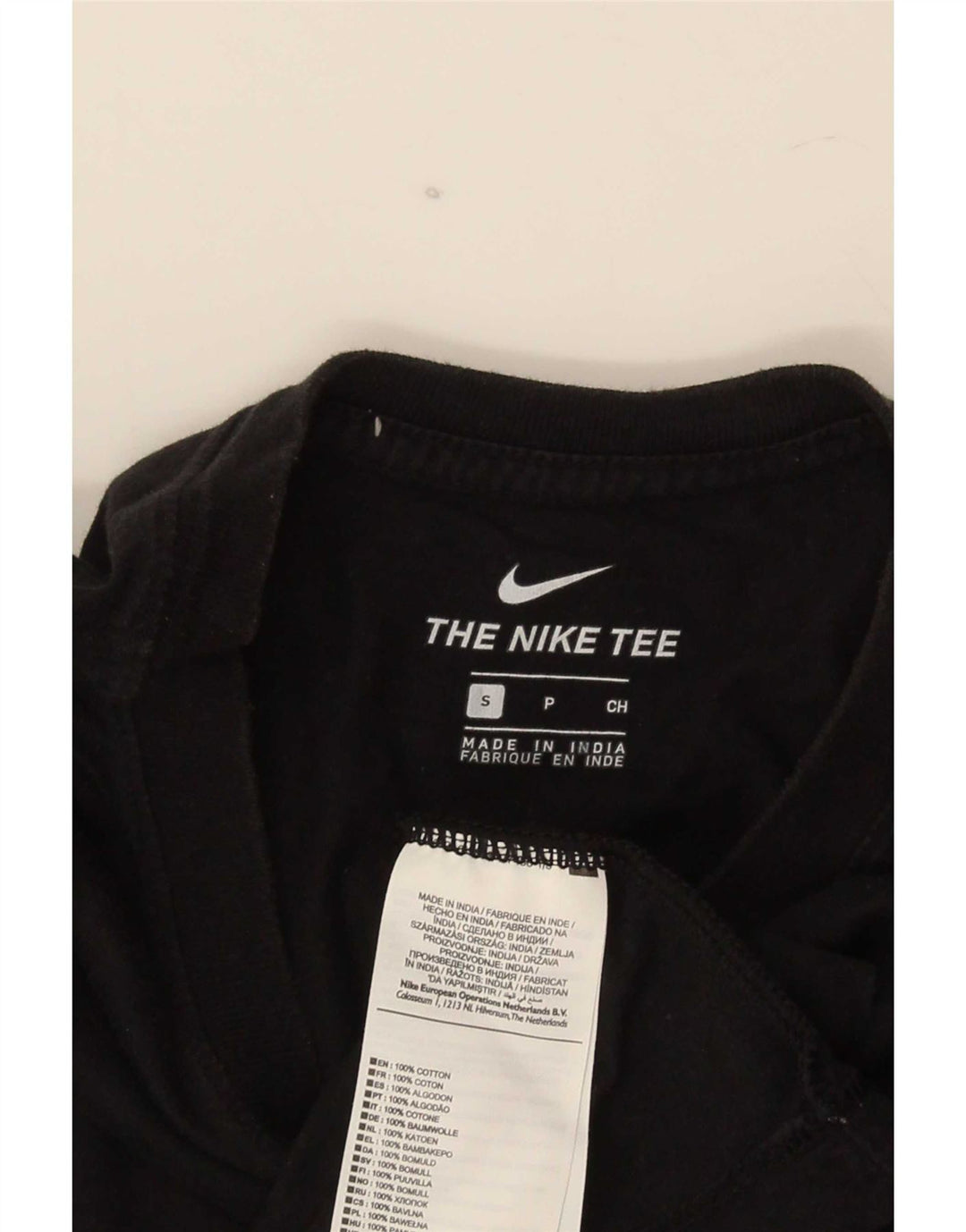 Nike Mens Graphic T-Shirt Top Small Black Cotton