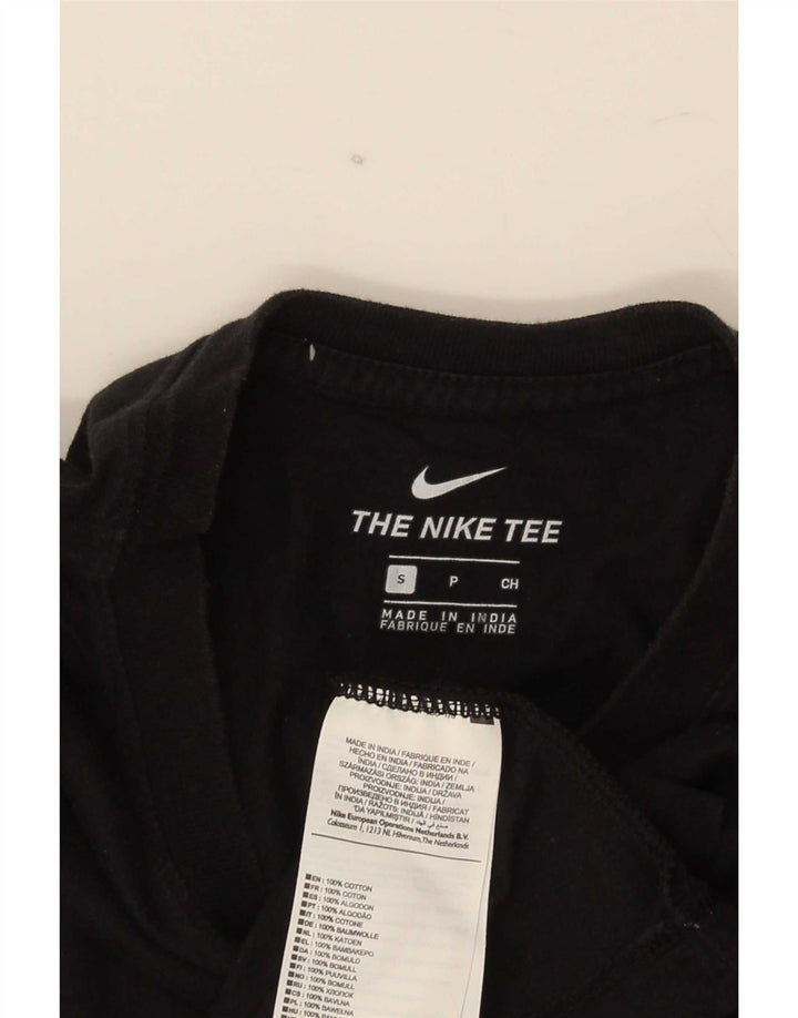 Nike Mens Graphic T-Shirt Top Small Black Cotton