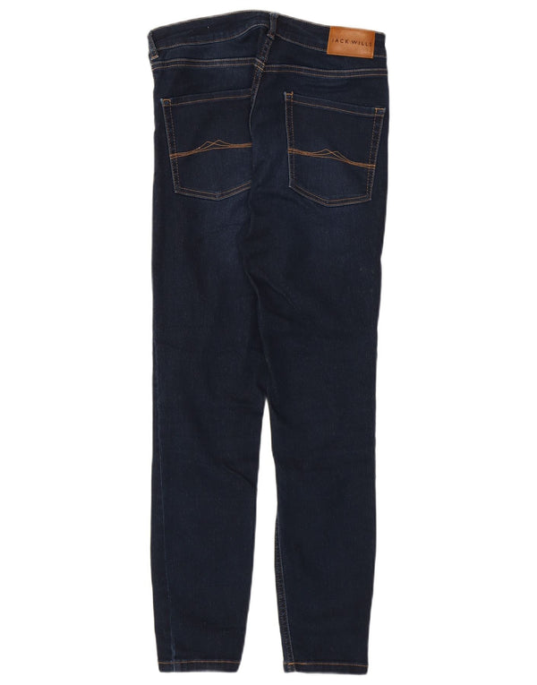 JACK WILLS Womens Crop Skinny Jeans W27 L25  Navy Blue