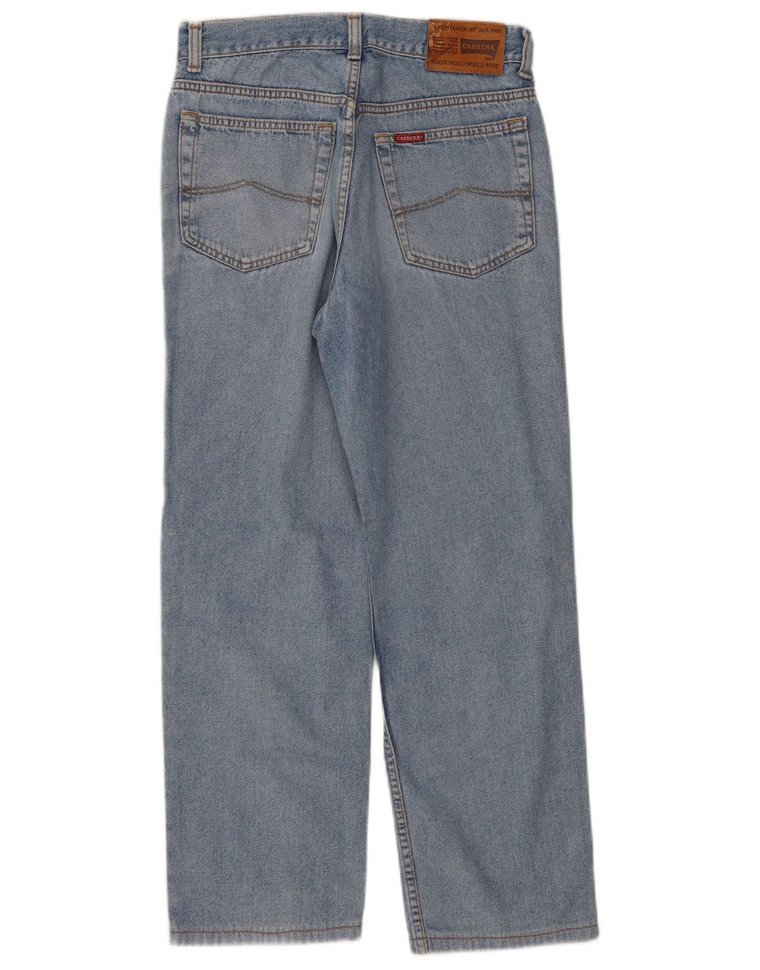 CARRERA Mens Straight Jeans W30 L27 Blue Cotton