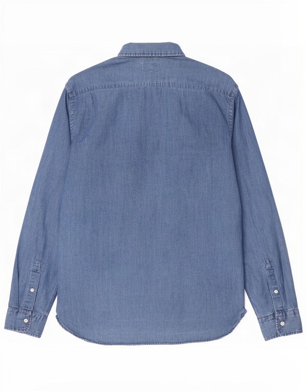 Levi's Mens Denim Shirt Large Blue Cotton