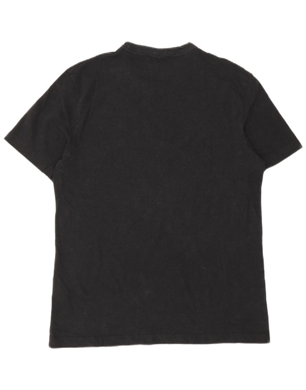 Cos Mens T-Shirt Top Large Black Cotton