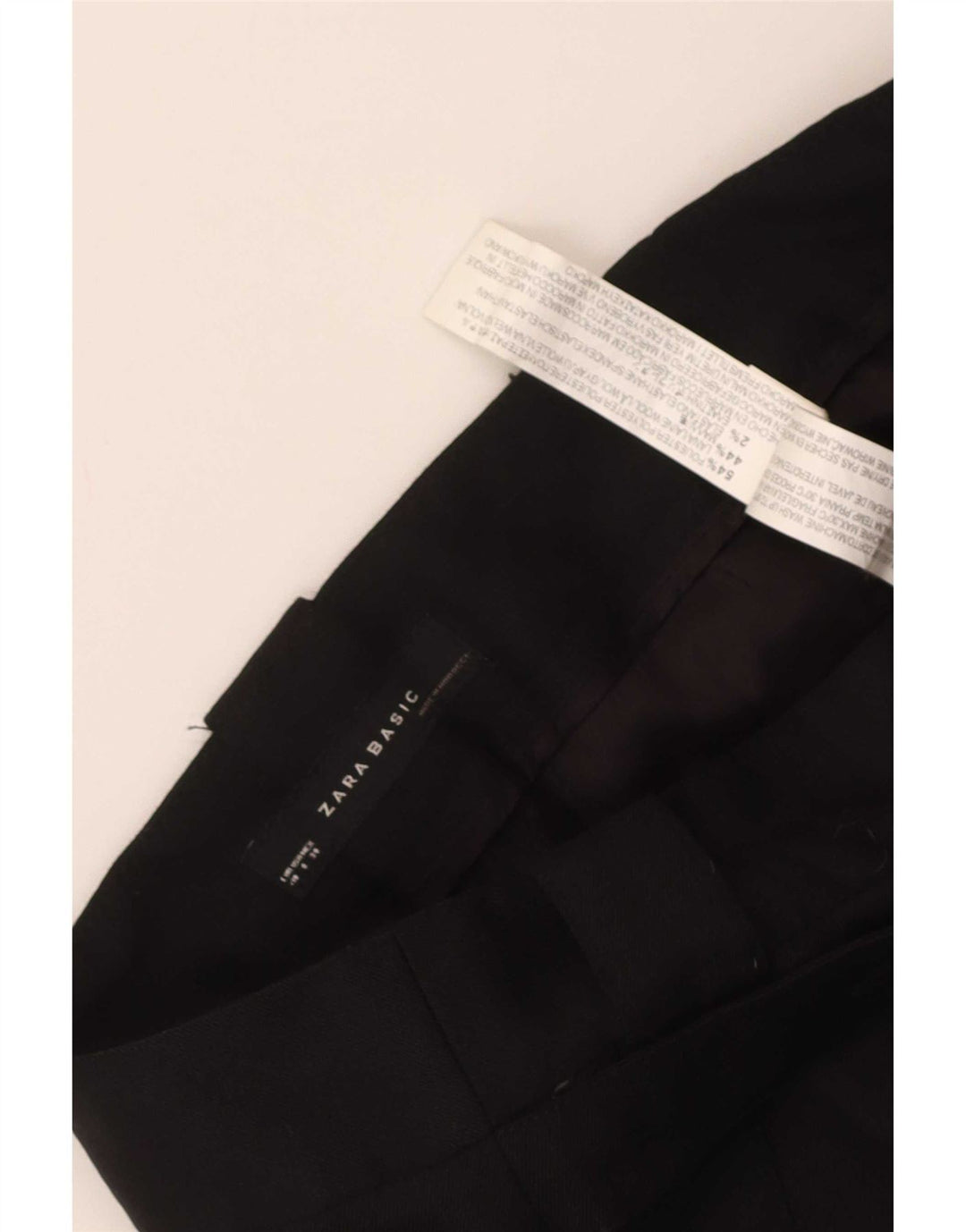 Zara Womens Flare Chino Trousers EU 40 Medium W30 L32 Black