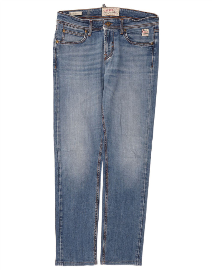 Roy Rogers Womens Superior Slim Jeans W31 L30 Blue Cotton