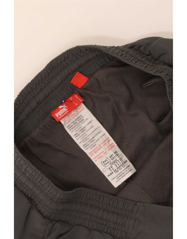 Puma Boys Windbreaker Trousers 11-12 Years Grey Polyester