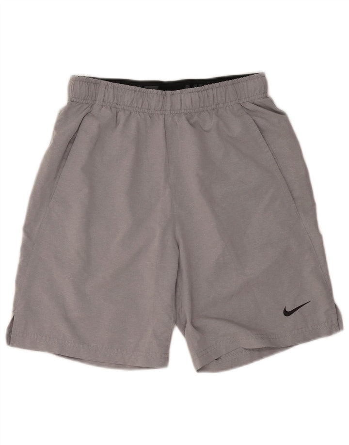 NIKE Mens Dri Fit Sport Shorts Small  Grey Polyester