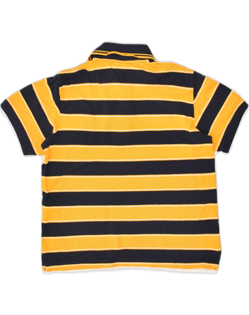 CHAMPION Boys Polo Shirt 11-12 Years Large Yellow Striped Cotton | Vintage Champion | Thrift | Second-Hand Champion | Used Clothing | Messina Hembry 