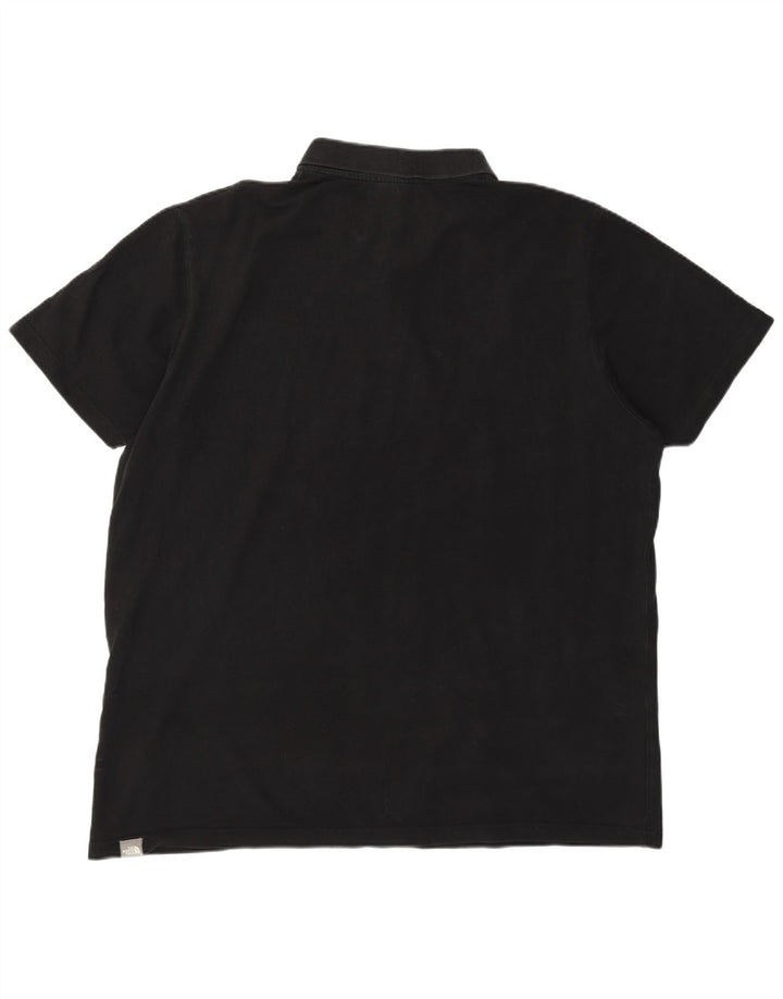 The North Face Mens Polo Shirt 2XL Black Cotton