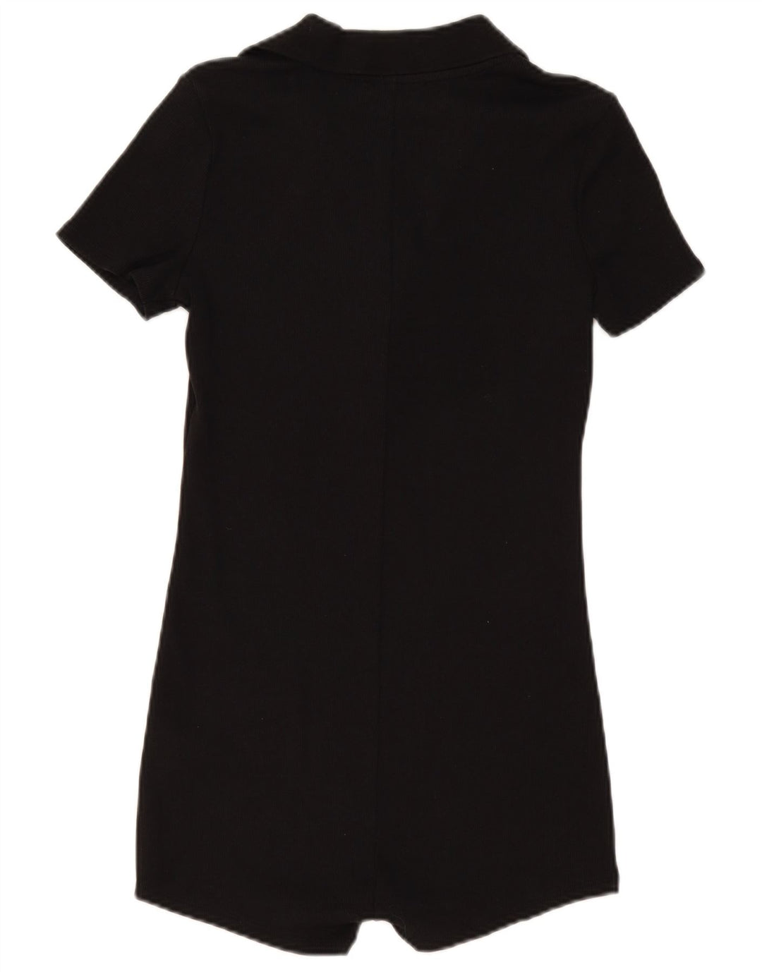 Zara Womens Playsuit UK 14 Large Black Cotton
