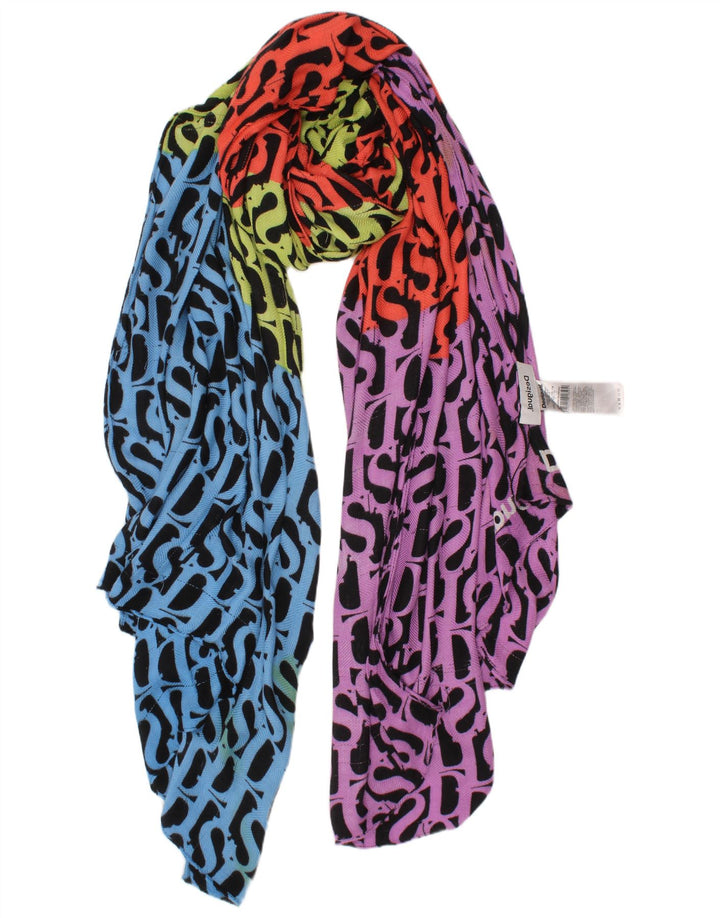 DESIGUAL Womens Rectangle Scarf One Size Multicoloured Geometric Colourful