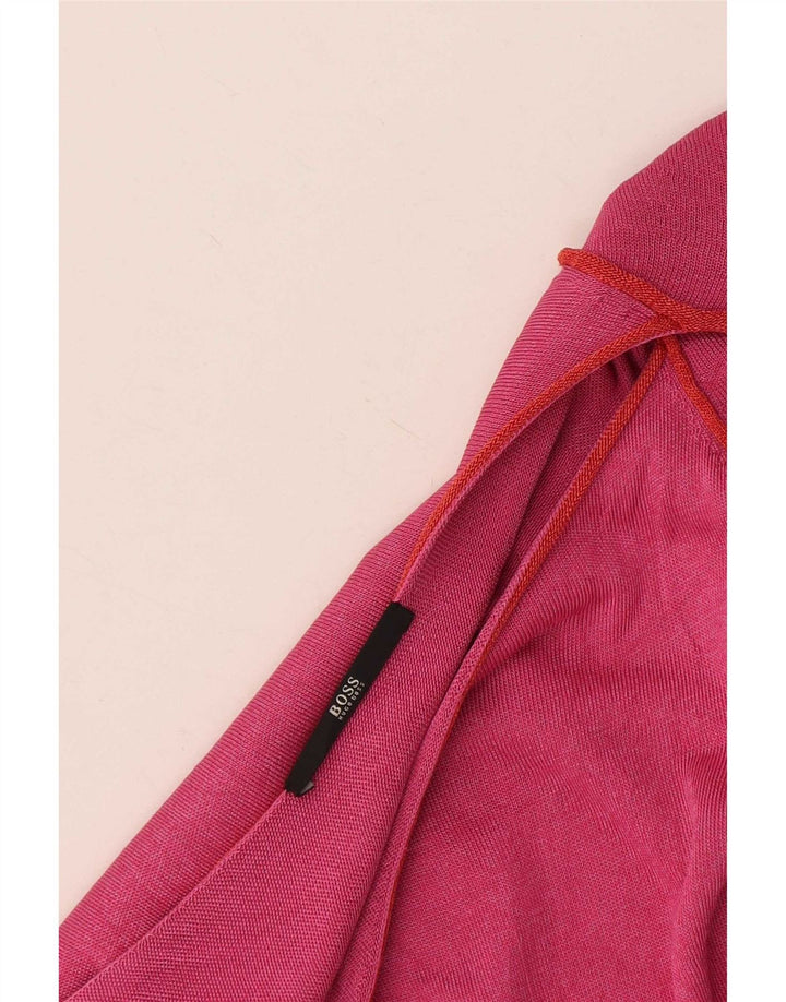 Hugo Boss Womens Sheath Dress UK 8 Small Pink