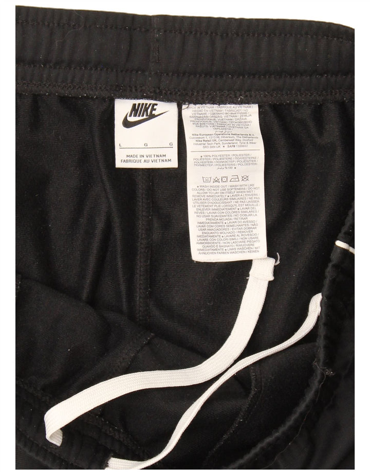 Nike Mens Tracksuit Trousers Joggers Large Black Polyester
