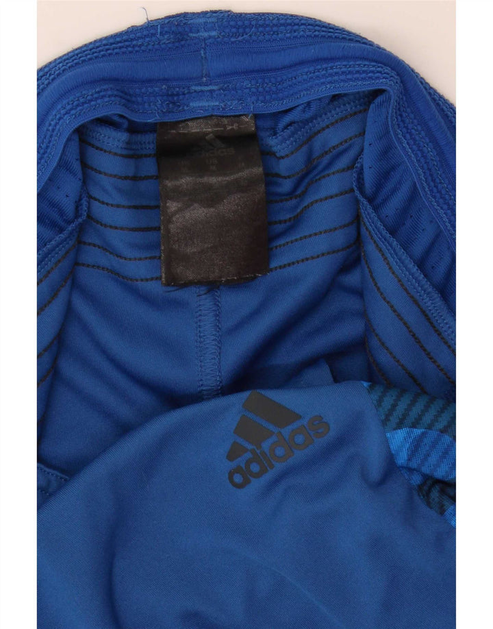 Adidas Mens Climacool Sport Shorts Medium Blue Camouflage Polyester