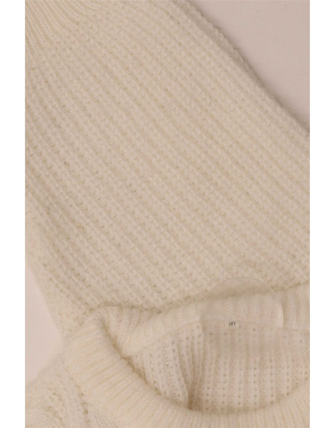 Vintage Mens Crew Neck Jumper Sweater Medium Off White
