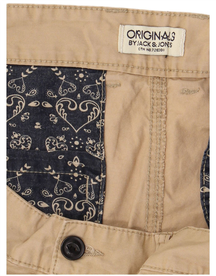 JACK & JONES Mens Chino Shorts W34 Large Beige