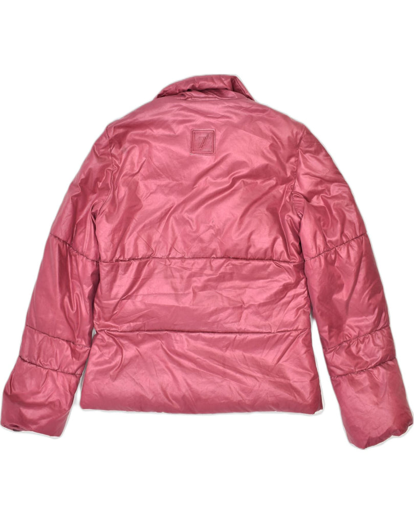 TRUSSARDI Womens Padded Jacket IT 44 Medium Pink Polyester | Vintage | Thrift | Second-Hand | Used Clothing | Messina Hembry 