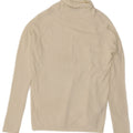 Zara Mens Roll Neck Jumper Sweater Large White Viscose