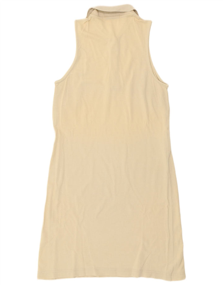 Fila Womens Sleeveless Polo Dress IT 44 Medium Beige Cotton