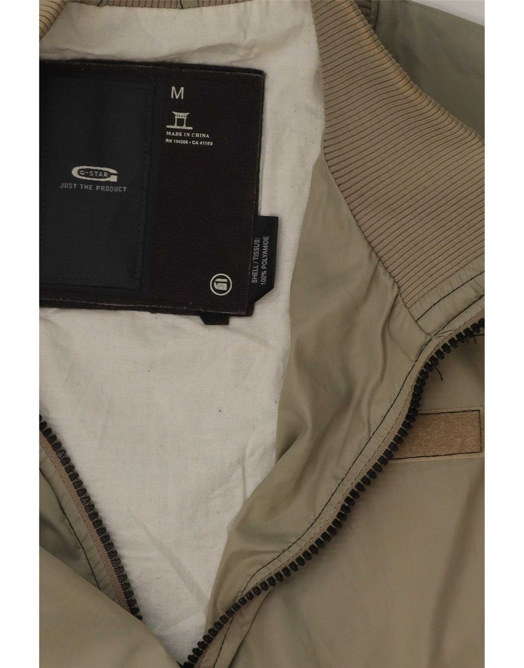 G-Star Womens Graphic Utility Jacket UK 38 Medium Beige Polyamide