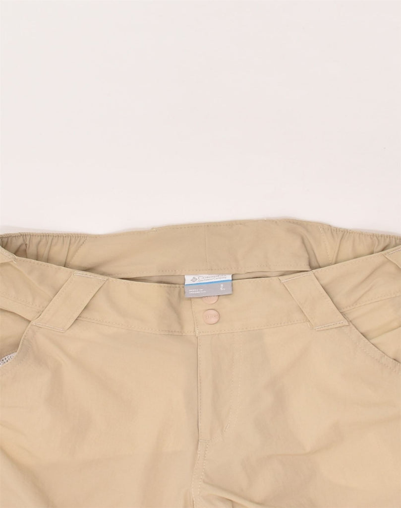 COLUMBIA Womens Hot Pants US 8 Medium W30 Beige Nylon | Vintage Columbia | Thrift | Second-Hand Columbia | Used Clothing | Messina Hembry 