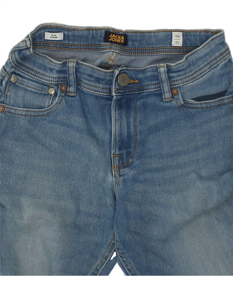 JACK & JONES Boys GLENN Slim Jeans 12-13 Years W26 L29  Blue Cotton | Vintage Jack & Jones | Thrift | Second-Hand Jack & Jones | Used Clothing | Messina Hembry 