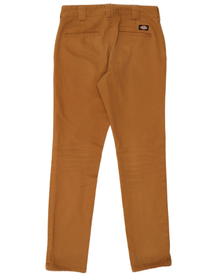Dickies Mens Slim Fit Chino Trousers W32 L32 Brown Polyester