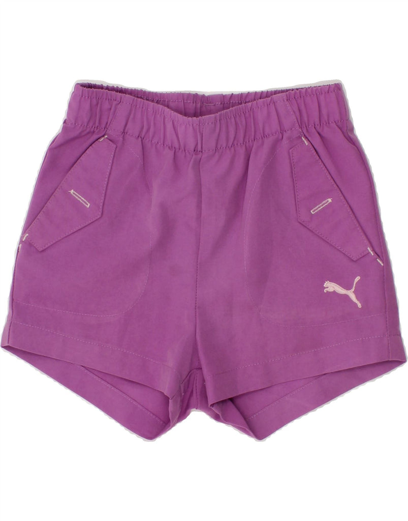 PUMA Baby Girls Sport Shorts 12-18 Months  Purple Polyester Vintage Puma and Second-Hand Puma from Messina Hembry 