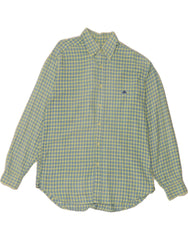 REPLAY Mens Flannel Shirt XL Green Check Cotton