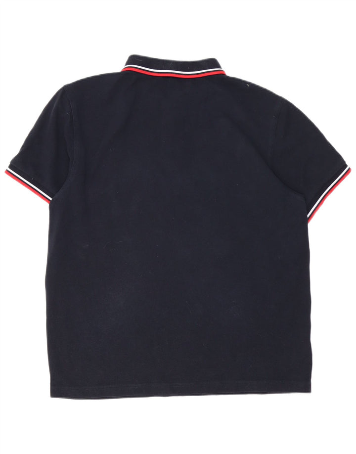 Fred Perry Mens Polo Shirt Large Navy Blue Cotton