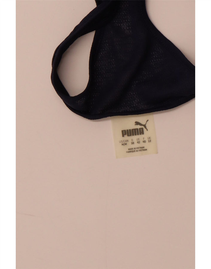 PUMA Womens Vest Top UK 12 Medium  Navy Blue